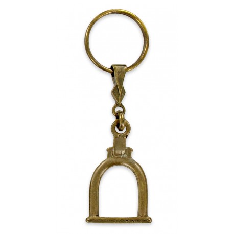 Porte clés Saint christophe Rond Diamanté Argenté - fabrication francaise