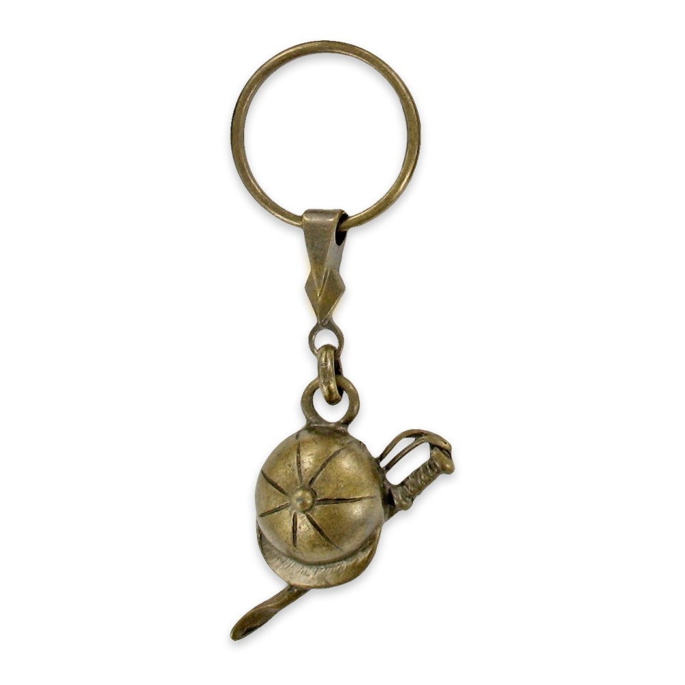 Porté clés Equitation façon Bronze, Tête de Cheval. Fabrication Artisanale Française.