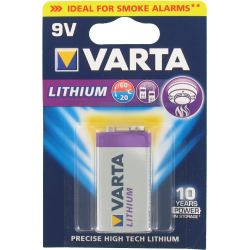 Pile 6LR61 9V Lithium VARTA