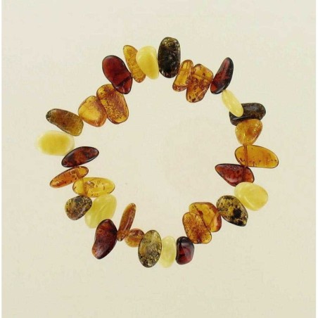 Bracelet d'ambre adulte couleur mixte BRA099LIS