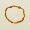 Bracelet Adulte en Ambre de la Baltique Couleur Cognac