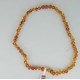 Collier en Ambre de la Baltique 45cm "baroque" couleur Honey Fabriqué à la main