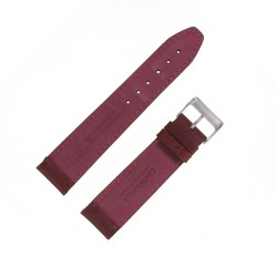 Bracelet de Montre 22mm Bordeaux en Cuir Véritable EcoCuir Fabrication Artisanale