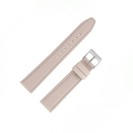 Bracelet montre 18mm Beige en Cuir de Veau véritable EcoCuir Fabrication Artisanale