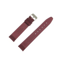 Bracelet montre 18mm Bordeaux en Cuir de Veau véritable EcoCuir Fabrication Artisanale