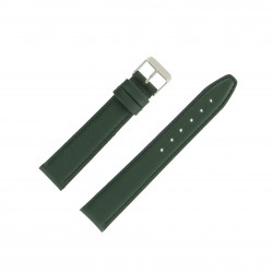 Bracelet montre 18mm Vert en Cuir de Veau véritable EcoCuir Fabrication Artisanale