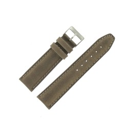 Bracelet montre Noir de 18 à 24mm en Cuir de veau Nevada EcoCuir® Artisanal