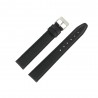 Bracelet de Montre 18mm Noir Extra Long en Cuir Fabrication Artisanale