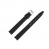 Bracelet de Montre 14mm Noir Extra Long en Cuir Fabrication Artisanale