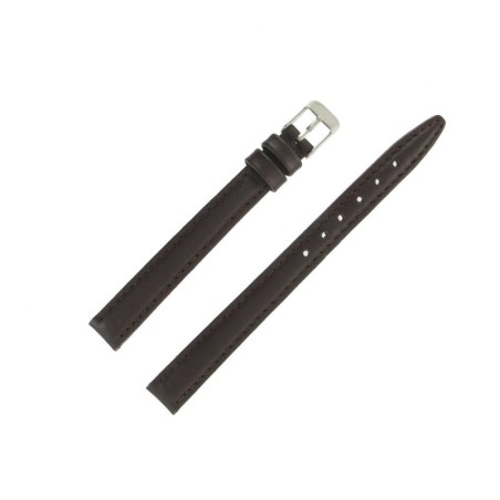 Bracelet de montre 12mm Marron Extra Long en Cuir Fabrication Artisanale