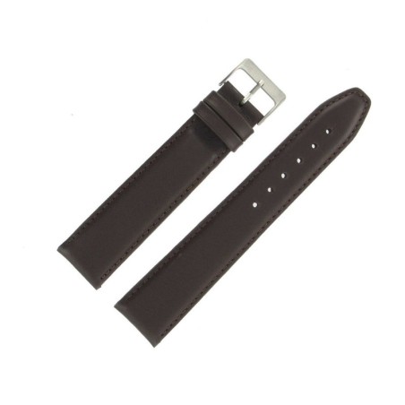 Bracelet de Montre 22mm Marron Extra Long en Cuir Fabrication Artisanale