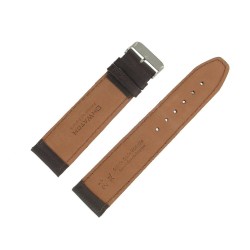 Bracelet de Montre 24mm Marron Extra Long en Cuir Fabrication Artisanale