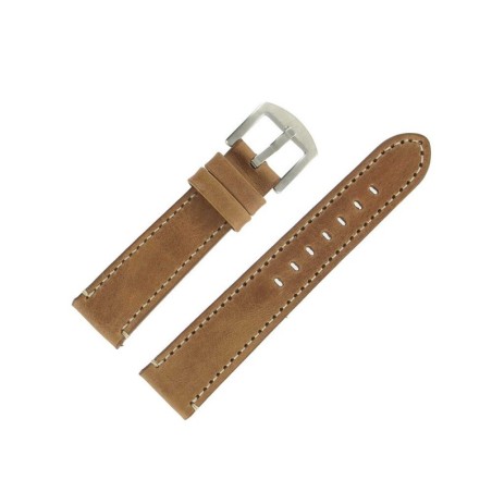 Bracelet de Montre 20mm Marron en Cuir Vintage Arizona Fabrication Artisanale Européenne