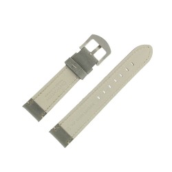 Bracelet de Montre 20mm Gris en Cuir Vintage Arizona Fabrication Artisanale Européenne
