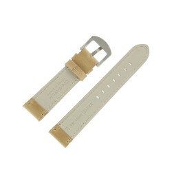 Bracelet de Montre 20mm Beige en Cuir Vintage Arizona Fabrication Artisanale Européenne