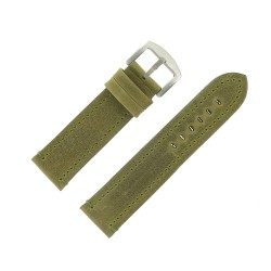 Bracelet de Montre 24mm Vert en Cuir Vintage Arizona Fabrication Artisanale Européenne