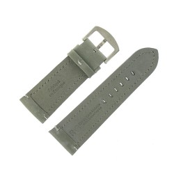 Bracelet de Montre 30mm Gris en Cuir Vintage Arizona Fabrication Artisanale Européenne
