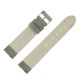 Bracelet de Montre 20mm Gris en Cuir Nubuck Véritable Fabrication Artisanale