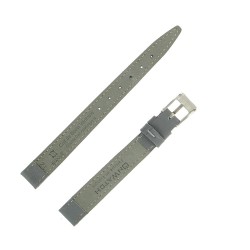 Bracelet de Montre 12mm Gris en Cuir Buffalo Fabrication Artisanale