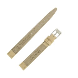 Bracelet de Montre 12mm Beige en Cuir Buffalo Fabrication Artisanale