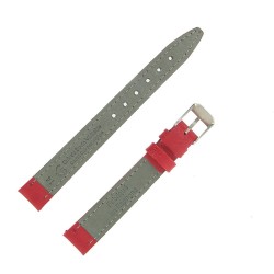 Bracelet de Montre 14mm Rouge en Cuir Buffalo Fabrication Artisanale