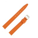 Bracelet de Montre 14mm Orange en Cuir Buffalo Fabrication Artisanale