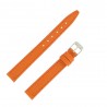 Bracelet de Montre 14mm Orange en Cuir Buffalo Fabrication Artisanale