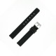 Bracelet de Montre 14mm Noir Modern en Cuir Aniline Fabrication Artisanale