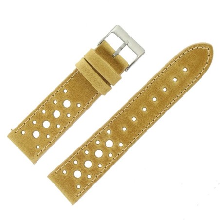 Bracelet montre Racing Cuir de veau Artisanal