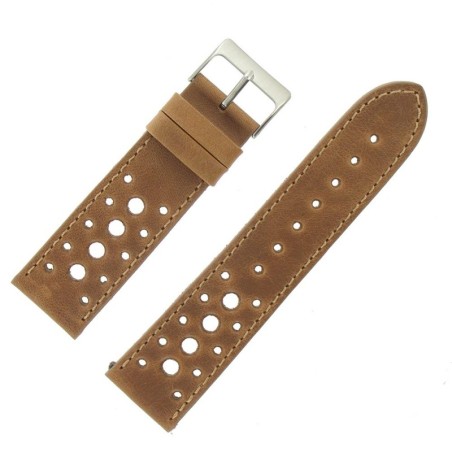 Bracelet montre Racing Cuir de veau Artisanal