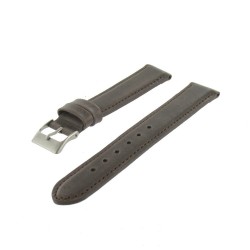 Bracelet montre Noir 14mm Cuir de veau Aniline Golf Artisanal