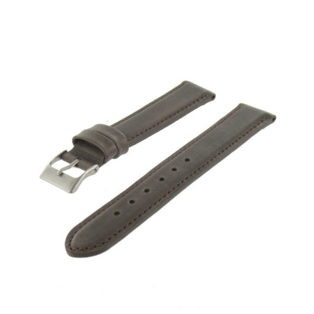 Bracelet de Montre 14mm Marron en Cuir Aniline Golf Fabrication Artisanale