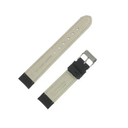 Bracelet de Montre 18mm Noir en Cuir Aniline Golf Fabrication Artisanale