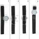 Bracelet de montre en nylon fermeture scratch 18mm Jaune