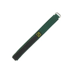 Bracelet de montre 14mm vert en Nylon fermeture Scratch