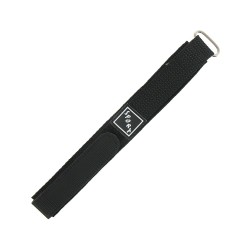Bracelet de Montre Scratch 20mm Noir Textile Nylon Sports