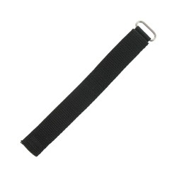 Bracelet de Montre Scratch 22mm Noir Textile Nylon Sports