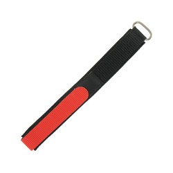 Bracelet Montre Sport 18mm Rouge Nylon Waterproof Fermeture Scratch