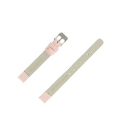 Bracelet de Montre 10mm Rose Modern en Cuir Aniline Fabrication Artisanale