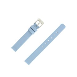 Bracelet de montre 12mm Bleu Modern en Cuir Véritable Aniline