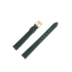 Bracelet Montre 12mm en Cuir Vert de Buffle Fabrication Artisanale Européenne
