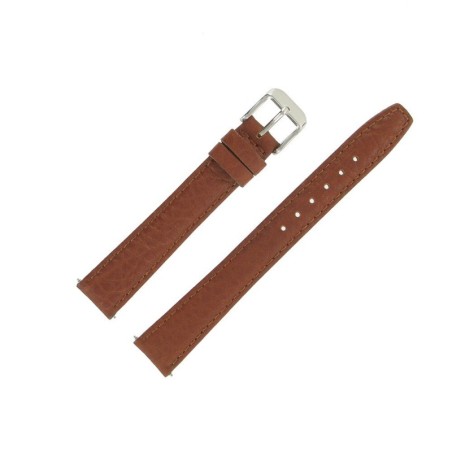 Bracelet de montre 16mm Marron Clair Extra Long en Cuir de Buffle Fabrication Artisanale