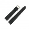 Bracelet de montre 20mm Noir Extra Long en Cuir de Buffle Fabrication Artisanale