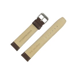 Bracelet de montre 20mm Marron Extra Long en Cuir de Buffle Fabrication Artisanale