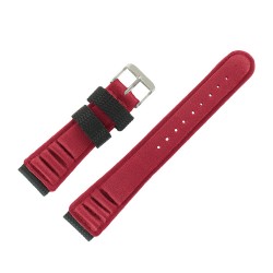 Bracelet de Montre 20mm Bordeaux en Nylon Velours