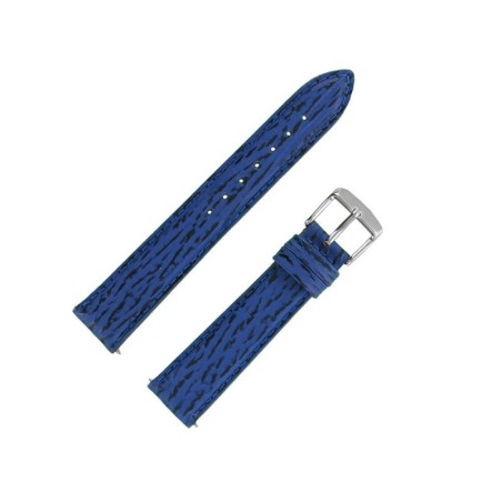 Bracelet de Montre 18mm Bleu Azur en Requin Véritable