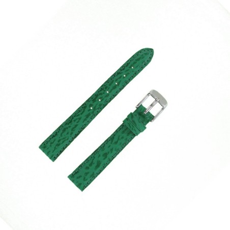 Bracelet Montre 14mm Vert Sapin en Requin Véritable