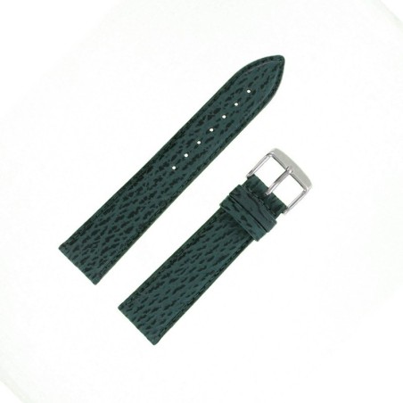 Bracelet Montre 20mm Vert Sport Double Joncs Requin Véritable