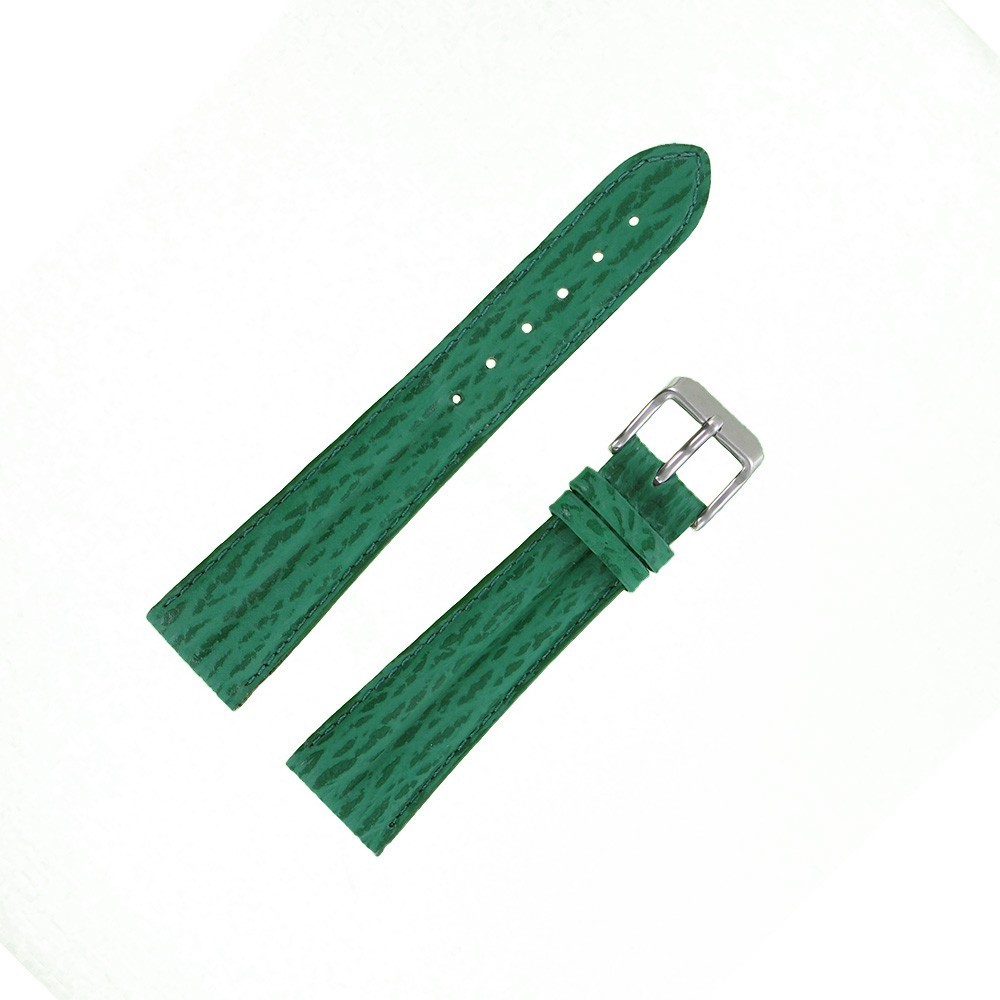 Bracelet Montre 20mm Vert Sapin Sport Double Joncs Requin Véritable
