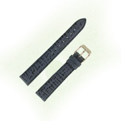 Bracelet Montre 16mm Bleu en Requin Véritable Doublé Requin Véritable